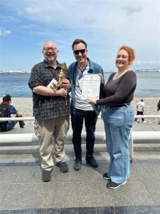 The KaraokAI team, winners of the most popular award